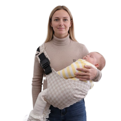Khaki Pro Houndstooth Baby Sling Carrier