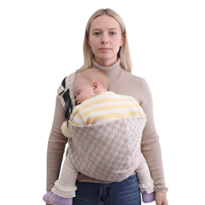 Khaki Pro Houndstooth Baby Sling Carrier