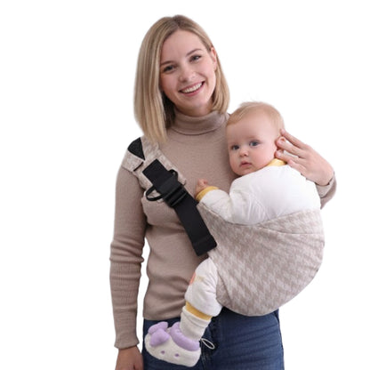 Khaki Pro Houndstooth Baby Sling Carrier