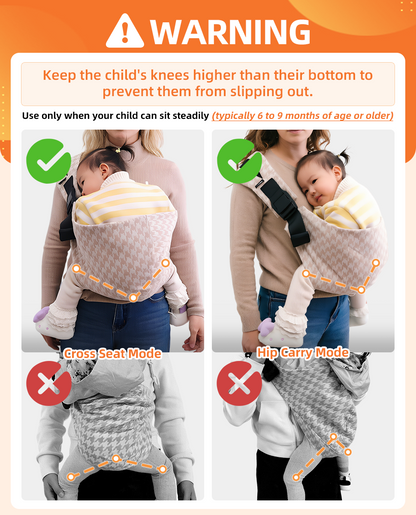 Beige Baby Sling Carrier
