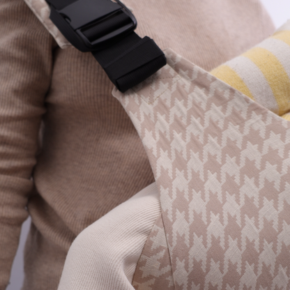 Khaki Pro Houndstooth Baby Sling Carrier