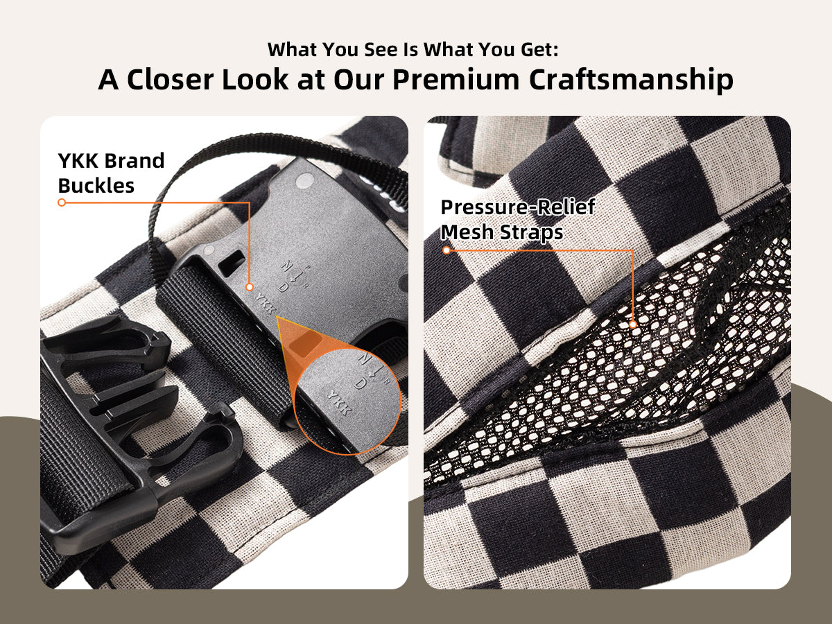 Check Pro Houndstooth Baby Sling Carrier
