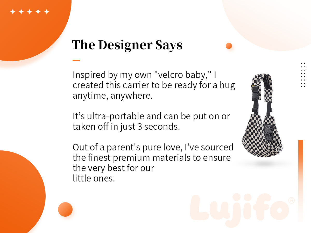 Check Pro Houndstooth Baby Sling Carrier
